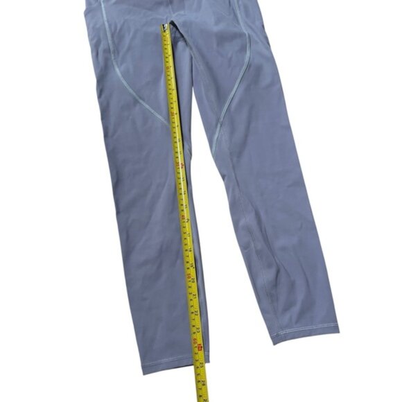 Lululemon Power Thru High Rise Leggings Women 25" Mauve Grey Size 8 - Picture 6 of 6